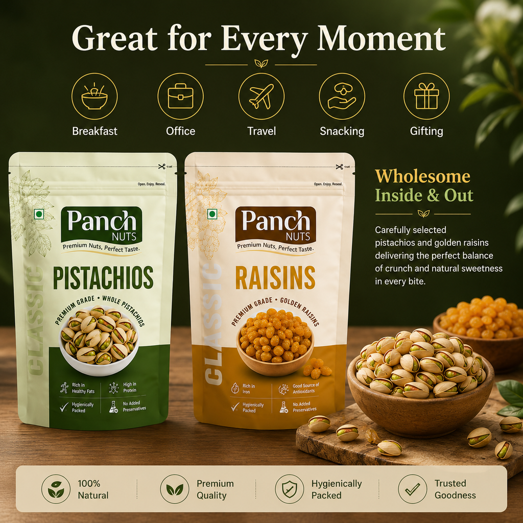 Panch Nuts Pistachios & Raisins Combo