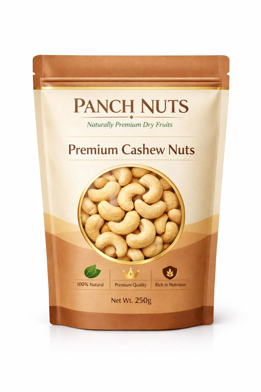 PanchNuts Premium Quality Cashews (Kaju) – 100% Natural, Crunchy & Fresh | Rich in Healthy Fats & Protein | Daily Nutrition Dry Fruits