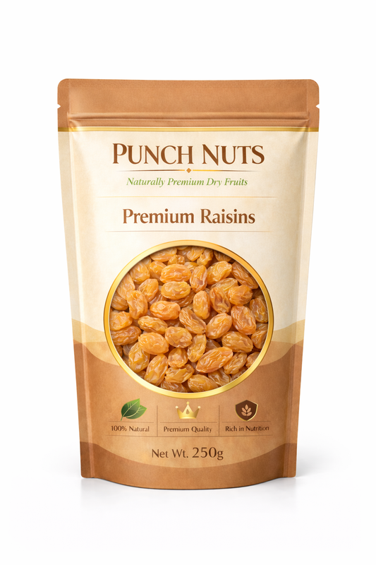 Panch Nuts Premium Quality Raisins (Kishmish) – 100% Natural & Sweet | Soft & Juicy Dry Fruits Rich in Fiber & Iron | Healthy Daily Nutrition