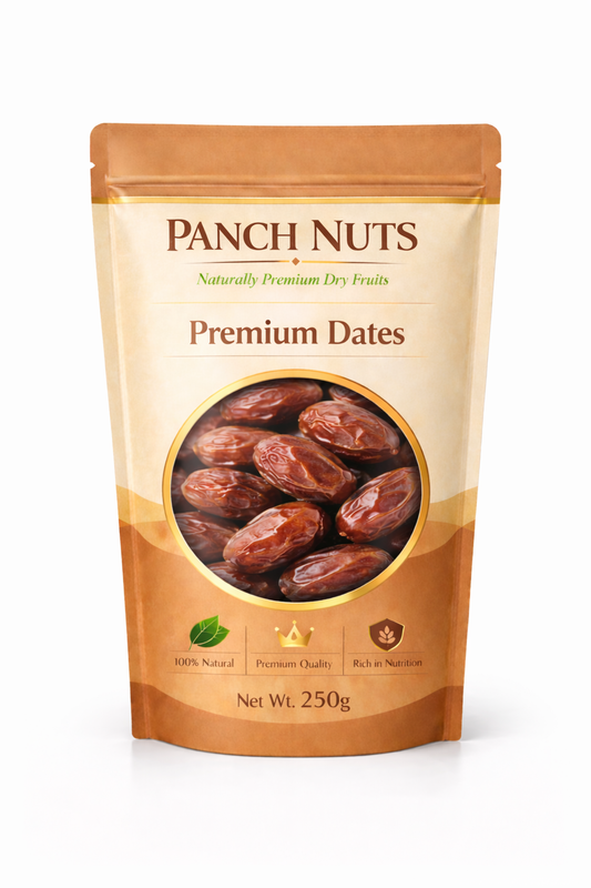Panch Nuts Premium Quality Dates (Khajoor) – 100% Natural & Fresh | Soft, Sweet & Juicy Dry Fruits Rich in Fiber, Iron & Energy | Healthy Daily Nutrition