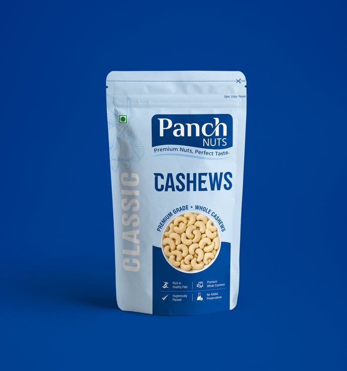 PanchNuts Premium Quality Cashews (Kaju) – 100% Natural, Crunchy & Fresh | Rich in Healthy Fats & Protein | Daily Nutrition Dry Fruits