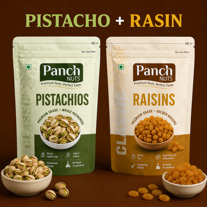 Panch Nuts Pistachios & Raisins Combo