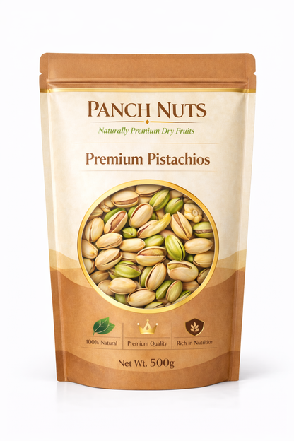PanchNuts Premium Quality Pistachios (Pista) – 100% Natural & Fresh | Crunchy Dry Fruits Rich in Protein, Fiber & Antioxidants | Healthy Daily Nutrition