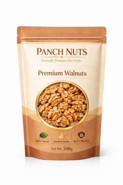 PanchNuts Premium Quality Walnuts (Akhrot) – 100% Natural & Fresh | Rich in Omega-3, Protein & Fiber | Healthy Dry Fruits for Daily Nutrition