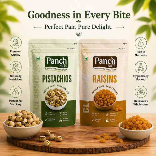 Panch Nuts Pistachios & Raisins Combo